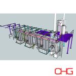 Fan Shaped Nozzle Pretreatment Spray Tunnel For Powder Coating Production Line