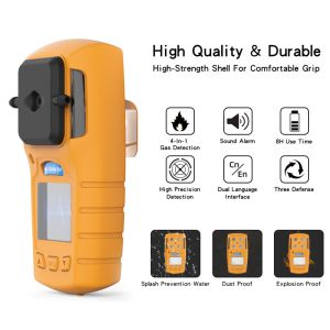 Diffusion Type Portable Multi Gas Detector PC TPU Material Low / High Alarm