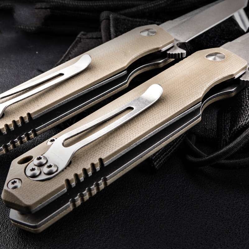 0.65ft 200mm Folding Pocket Knife Wood Handle Anti Erosion For Camping