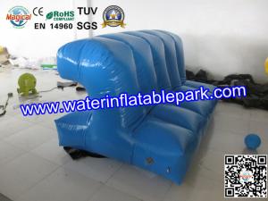 China Blue Inflatable Floating Connection / Lake Floating Inflatable Water Park Game factory