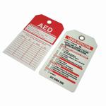 Customizable Durable Waterproof Plastic Safety Tag Warning Tag