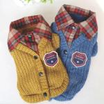 British Campus Style Pet Coat Fashionable Autumn Winter Dog Apparel Pet