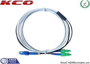 China Outdoor FTTH Drop Patch Cable / 2 Cores Fiber Optic Drop Patch Cord / SC Drop Patch Jumper factory