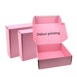 CMYK Printed Corrugated Cardboard Folding Gift Box / Rectangle Shape Cardboard
