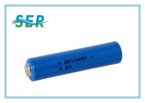 China Non Rechargeable 3.6V Li SOCL2 Battery AAA Size ER10450 For Utility Meter / GPS Alarm factory