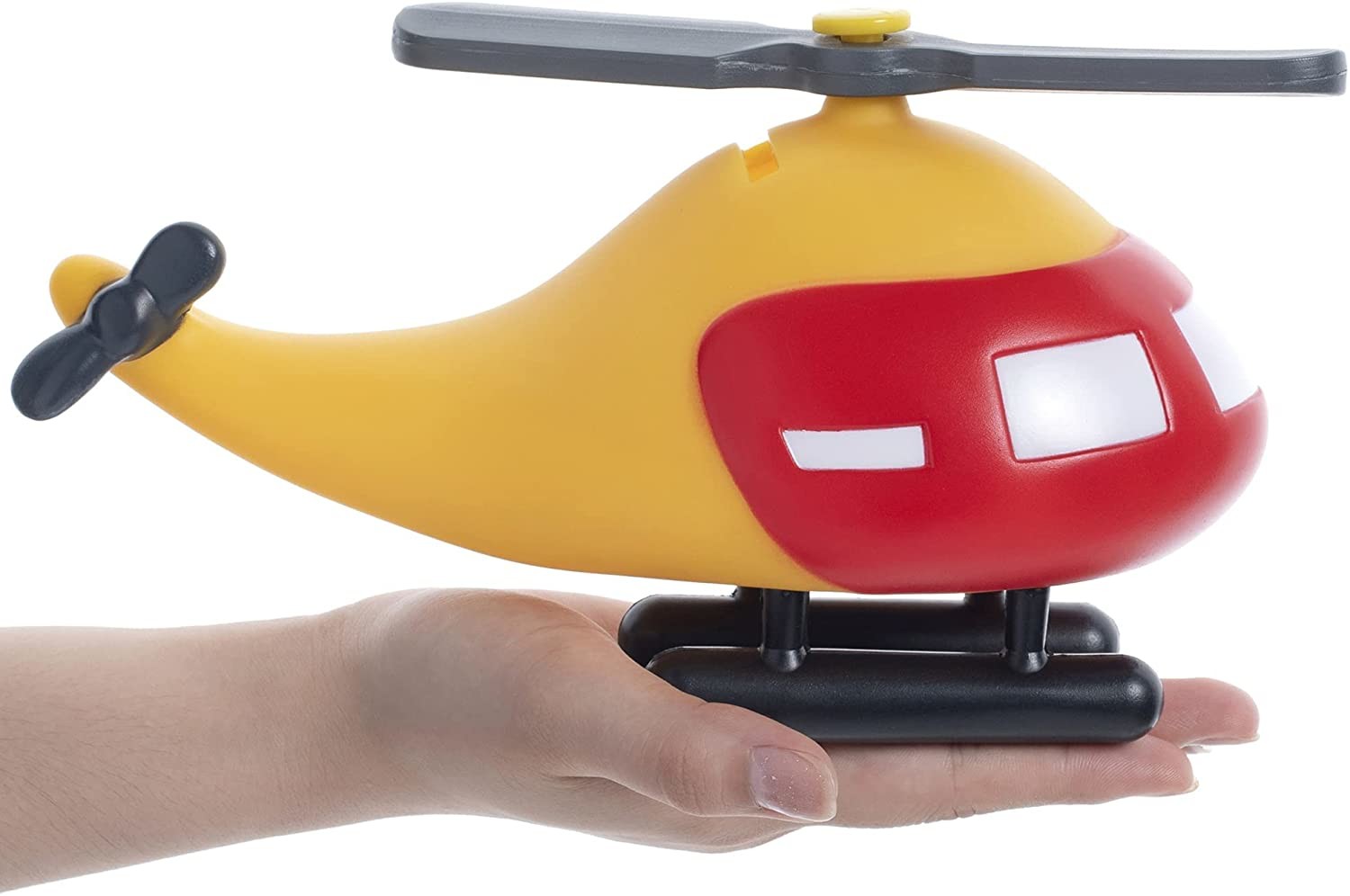 Helicopter ABS Material Red Color Coin Piggy Bank For Kids Playing