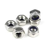 100% QC Tested Stainless Steel Din985 Hexagon Nylon Insert Self Lock Nuts for