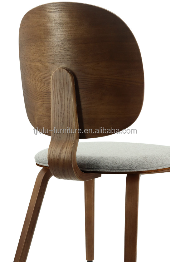Dining Chair Nordic Furniture Upholstered Wood Chairs Demountable Cafe Chair Assembling Specific W44cm*D46cm*89cm