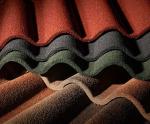0.35mm Beige Red Color Stone Coated Aluzinc Metal Roofing Sheets Bond Classic