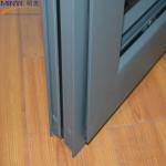 Gray Black Aluminum Double Glazed Windows Multi Locking Aluminum Awning Windows