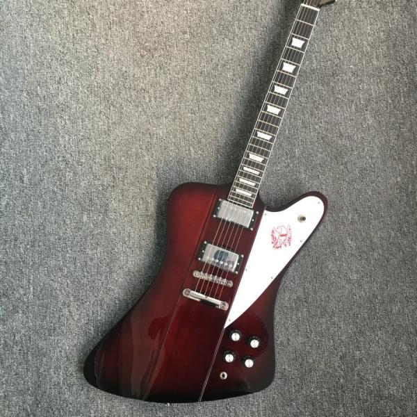 Chibson firebird electric guitar dark red finish firebird guitar free shipping