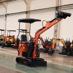 Micro Mini Excavator Machine 1100kg for Soil Agricultural Orchards