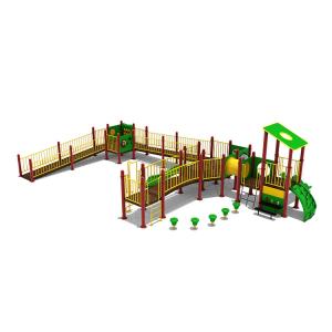China Customized Plastic Slide Outdoor Recreation Playground Equipment Preschool factory