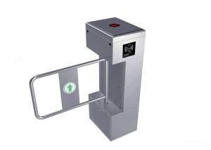 China Vertical Small 304 Stainless Steel Pedestrian Swing Turnstile For Official Building factory