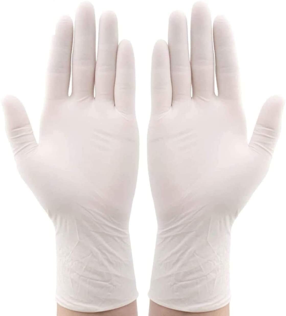 CE FDA EN455-2 Certificate White Latex Glove Lightly Powdered 3mm Thickness