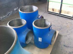 China carbon A234 WPB and stainless 316 composite tee Elbow fittings factory