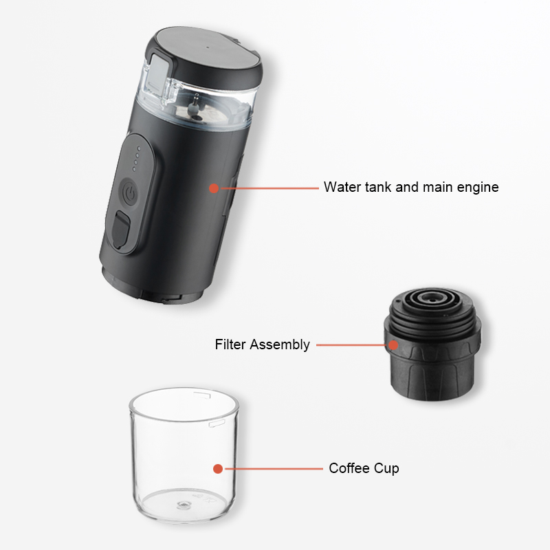 Portable USB Stainless Steel Coffee Maker Machine For Home
