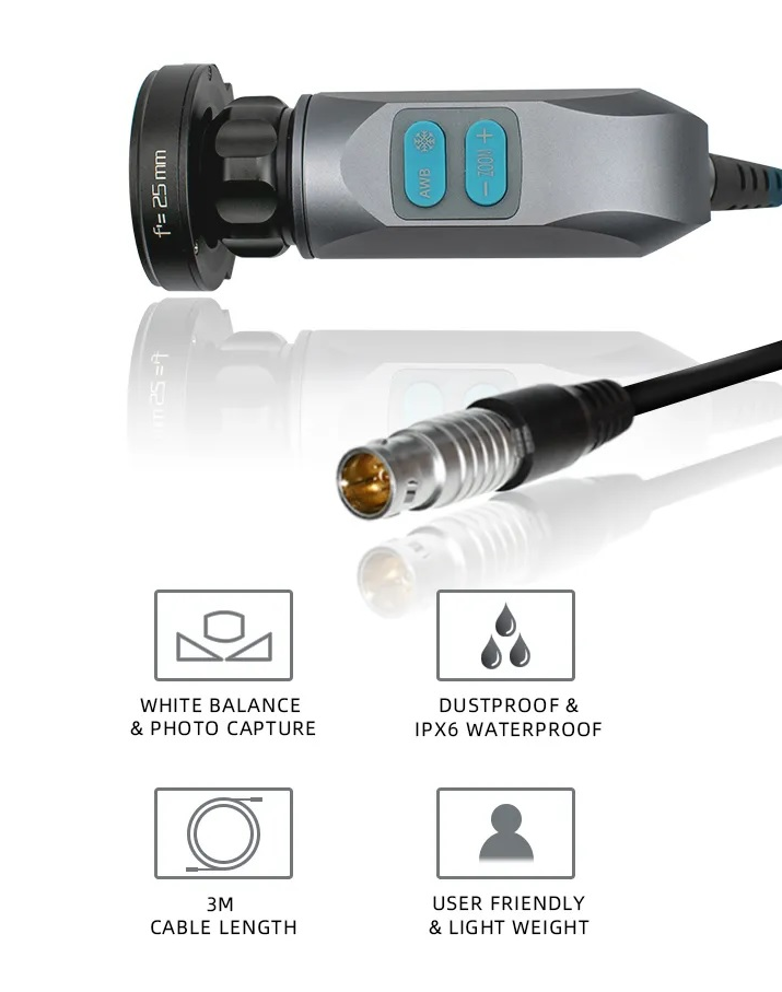 Medical Light Source HD Endoscopic Camera Video Endoscope Camera With Four Split Display