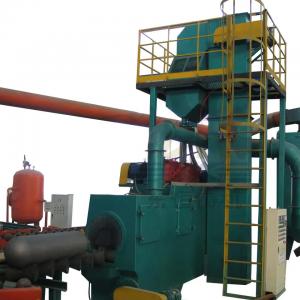 China LPG CNG Cylinder Roller Conveyor Through Shot Blasting Machine factory