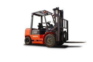 China Powerful 3 Ton Diesel Powered Forklift / Daewoo Forklift Trucks Orange factory