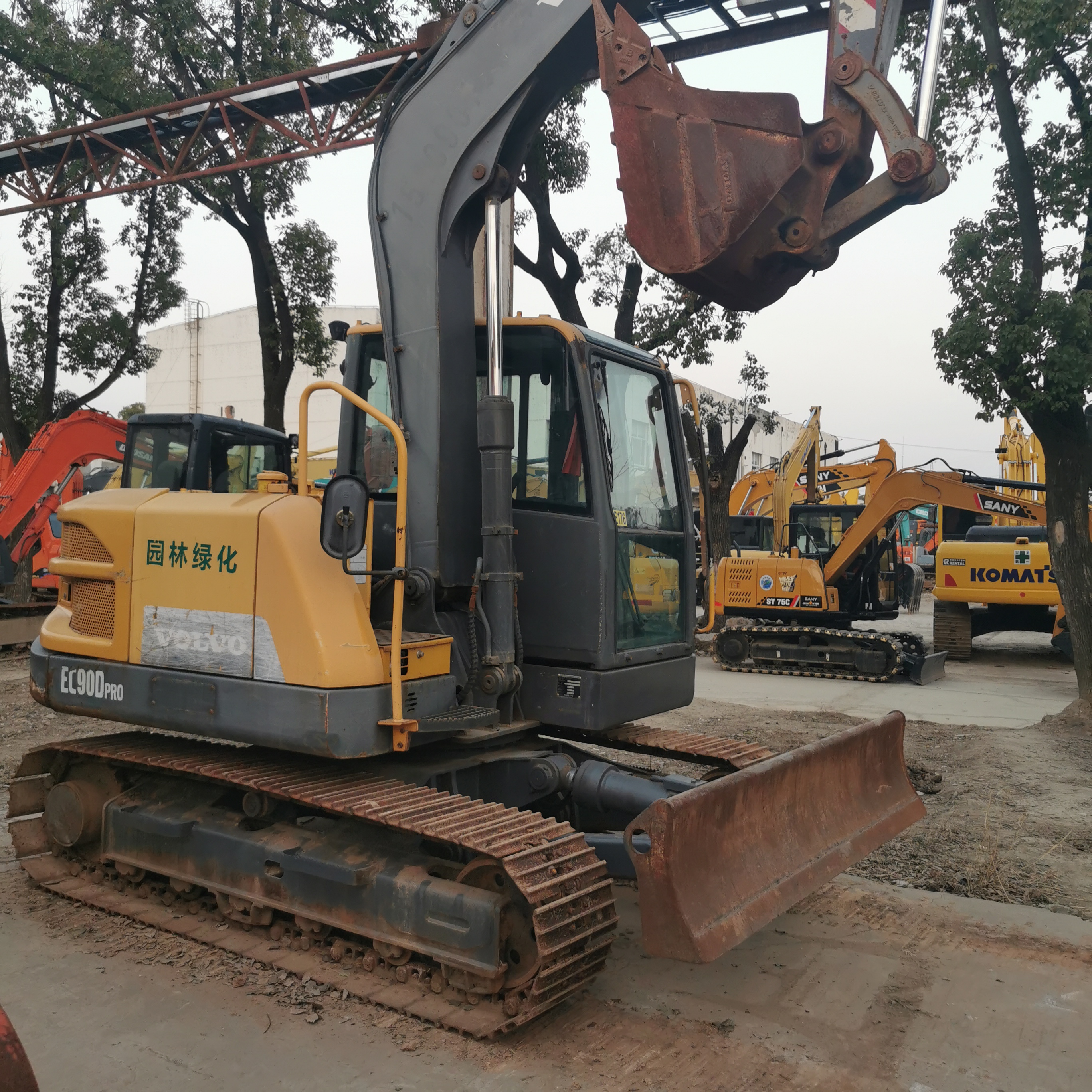 2021 year Korea original small 9 ton volvo ec90 used excavator with 800 working hours