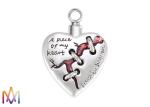 23.5g Heart Memorial Charms For Ashes