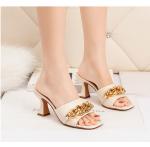 2035-3 Fashion Sexy High-Heeled Sandals Open Toe Thin Sandals Thick With Net Red