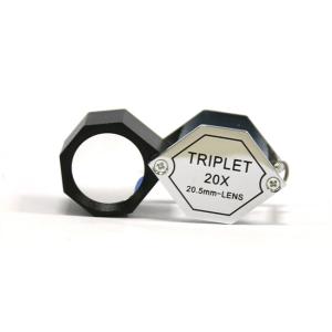 China Hexagonal Triplet Type 20x Jewellers Loupe With Optics Lens factory