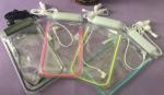 Clear PVC Waterproof Phone Bag , Double Waterproof Bag With Rope