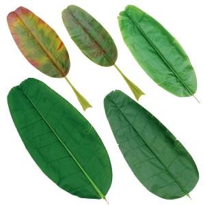 China Fire Retardant Artificial Banana Leaves Outdoor For Events Evergreen Colored Leaves factory