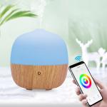 Wood Grain 120ML Wifi Ultrasonic Smart Home Aroma Diffuser