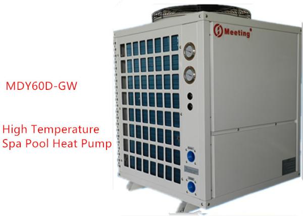 Meeting High Temperature Spa Swimming Pool Machine , 21 KW Air Source Heat Pump