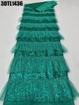 wholesale factory price 3d lace fabric bridal lace textile/ handmade 3d pearl