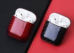 Logo Printed Shockproof Apple Airpods Real Carbon Fiber Case
