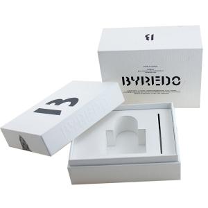 China UV Silver Stamping Perfume Packaging Boxes Lid Tray Style CMYK Offset Printing factory