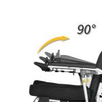 6km/hr Anodizing Lightweight Foldable Motorized Wheelchair