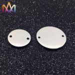 2 Hole 15mm 20mm Flat Round Blank Stamping Tags
