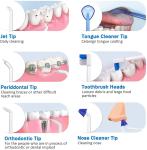 Ipx7 Waterproof Cordless Oral Irrigator Household With Multiple Nozzle