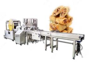 China Automatic Harumaki Machine, Lumpia Production Line Price, Electric Gas Heating factory