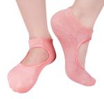 Security Backless No Slip Yoga Socks , Various Color Breathable Yoga Feet Socks