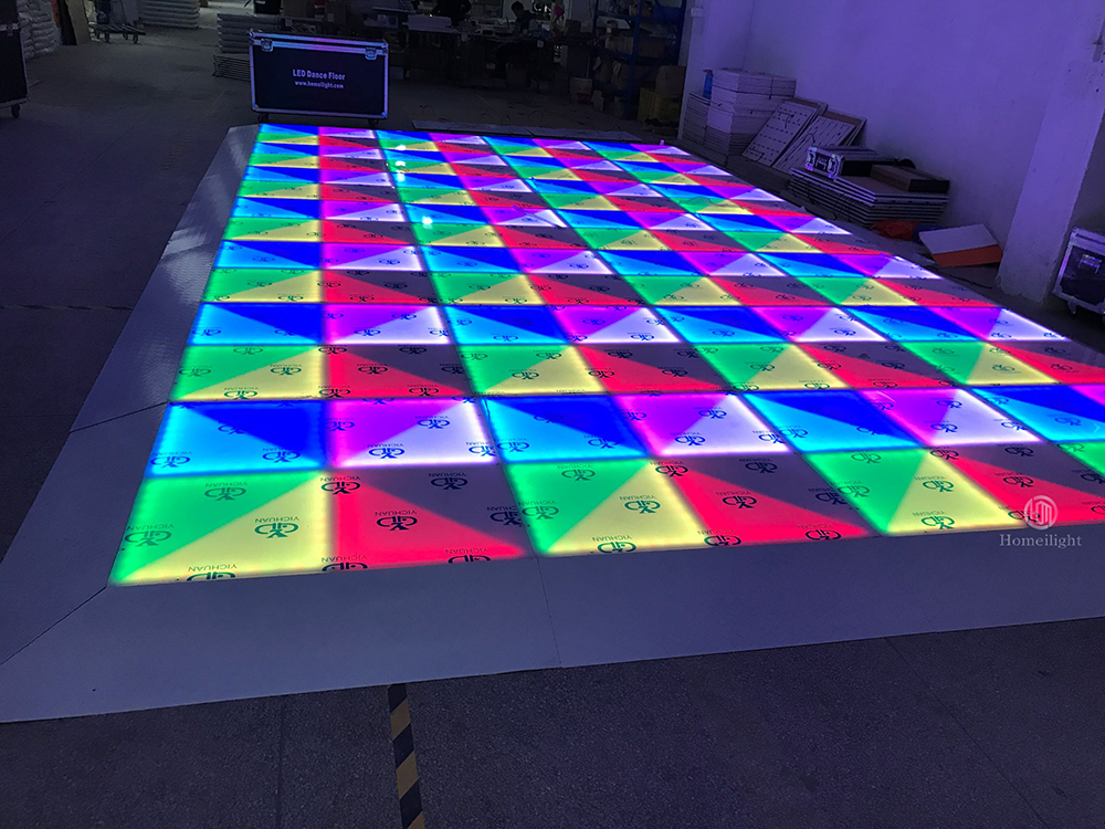 1by1m DMX RGB LED Dance Panels for Wedding Party Lights in White Acrylic Material