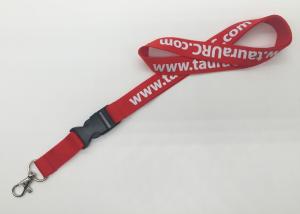 China Popular custom silk-screen polyester lanyard printed key lanyards factory
