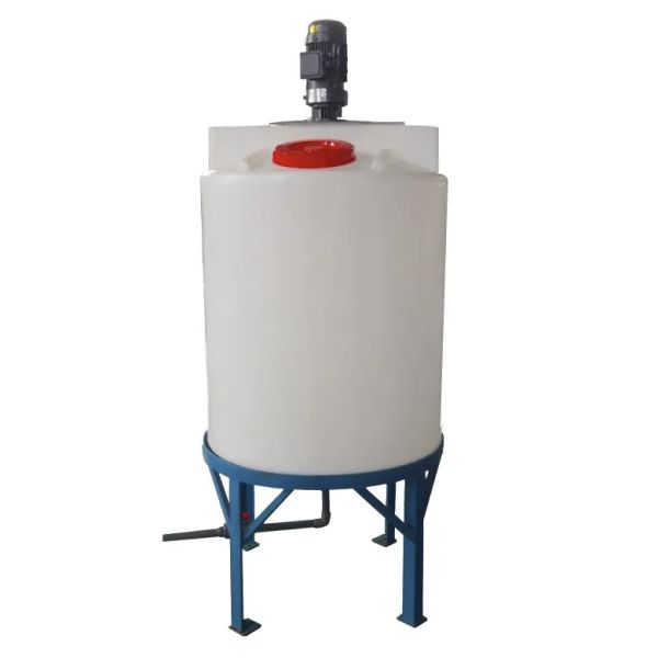 China Rotational Poly Plastic 100 Gallon Mixing Tank With Agitator factory