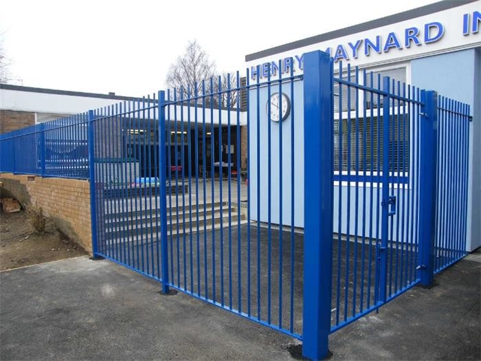 Hot Dipped Galvanized Wrought Iron Fence Gate , Wrought Iron Security Fence