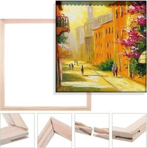 China Customizable Logo Canvas Prints Wood Frame Canvas Stretching Bars For Oil Paintings factory