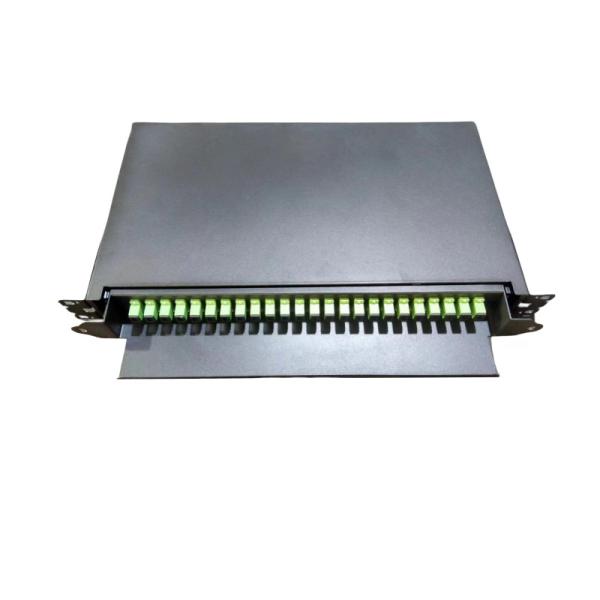 Rack Mount 19 Inch Fiber Optic Patch Panel For Single Mode Or Multimode Cable