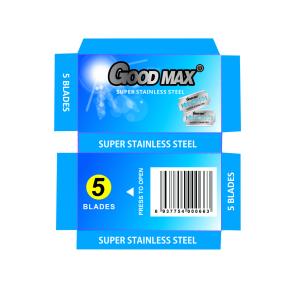 China Goodmax Double Edge Stainless Steel Blades , Silver Men'S Shaving Razor Blades factory