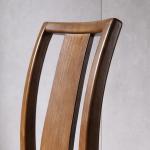 Unique Design Modern Solid Wood Dining Chairs in Oak Finish for Restaurants