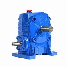 China 1:50 Ratio Gear Reduction Box For Electric Motor Helical Blue factory