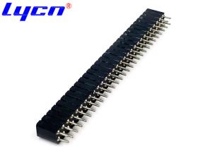 China 180° DIP PPS Round Female Pin Header 2.54 Mm Machined UL94V-0 factory